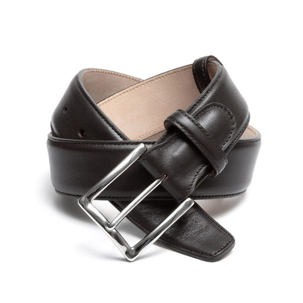 Dark Brown Leather Belt