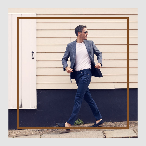 San Franjeano Bright blue lightweight jeans